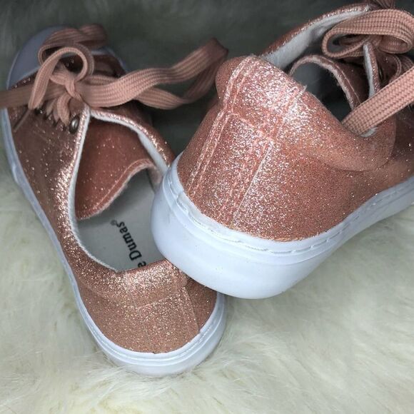 Pierre Dumas Rose Gold Glitter Shoes Size 5 - Picture 4 of 7